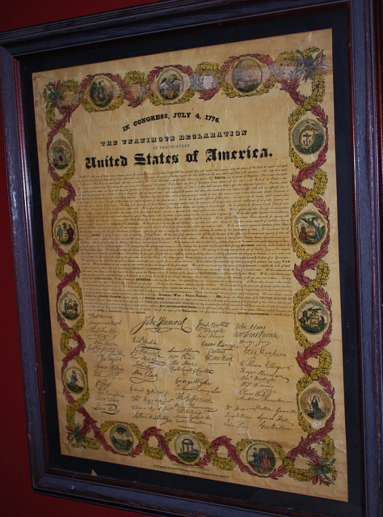 Image for Declaration of Independence Stereotyped Broadside Published By Prentiss Whitney and The Boston Bewick Company 1835 Declaration of Independence Stereotyped Broadside Published By Prentiss Whitney and The Boston Bewick Company 1835