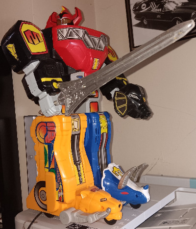 incomplete non-working 1994 Saban Power Rangers Remote Control RC Megazord Marchon 14