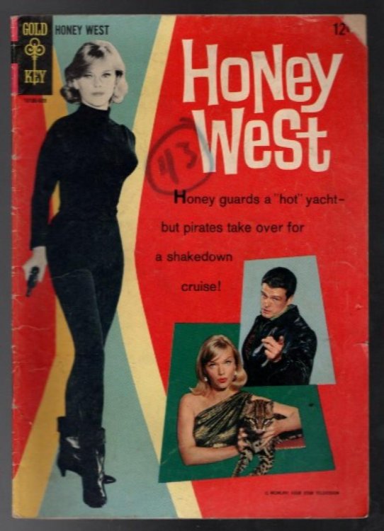 HONEY WEST #1 1966-GOLD KEY-1ST ISSUE-ANNE FRANCIS-JOHN ERICSON-TV