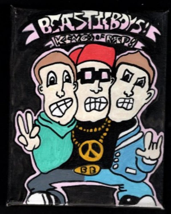 Beastie Boys Painting by Paul the Beach Painter-signed