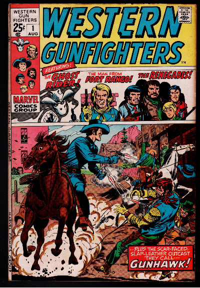 WESTERN GUNFIGHTERS #1 VF, Giant, Ghost Rider, Marvel Comics 1970