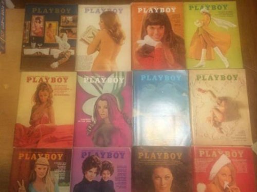 Playboy:1970 complete year(12 issues that vary from VG to fine +)