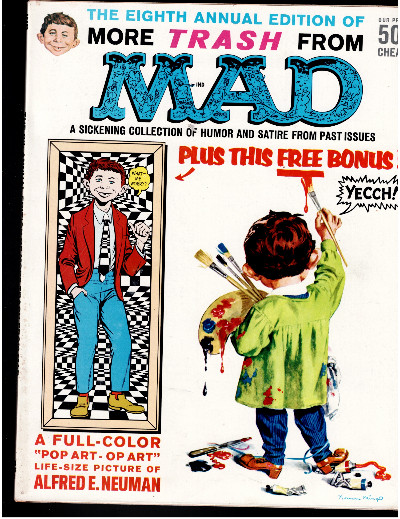 Eighth Annual Edition Of More Trash From MAD Magazine 1965 w/ Intact Poster