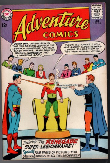 Adventure Comics #316 - KEY ISSUE - Origins and powers of Legion given
