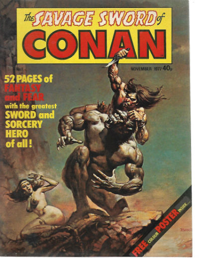 Savage Sword of Conan (UK) (1977) 1-A Comic Book by Marvel UK, Nov 01 1977