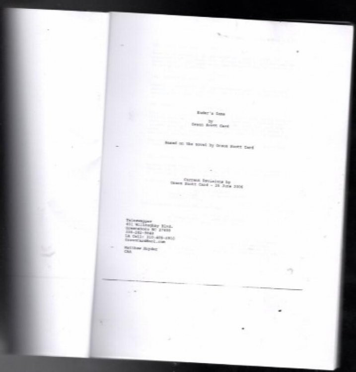 Ender's Game Script 2006