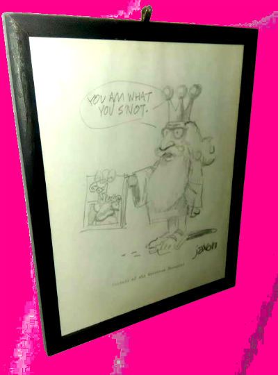 signed pencil drawing by Jaxon