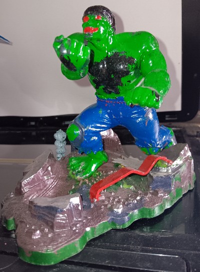 1974 Aurora Incredible Hulk Figure Model Kit Painted