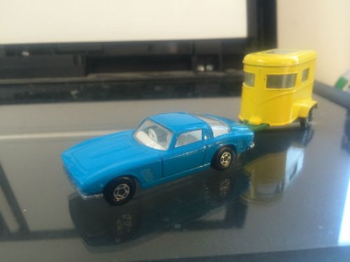 Matchbox Lesney Superfast No. 14 Iso Grifo + Matchbox Lesney No 43 PONY TRAILER WITH one pony - England