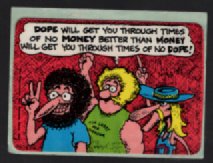 Rare Vtg Timothy Leary Governor Dope FREAK BROTHERS stickerHippie