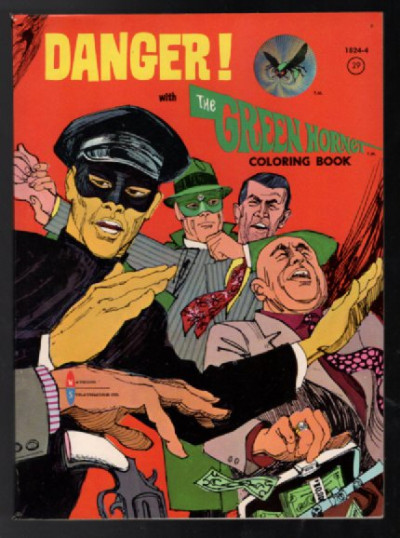 Danger With The Green Hornet Coloring Book :1966