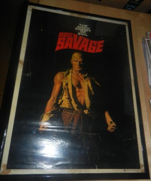 DOC SAVAGE Arch Enemy Of Evil Vintage Poster 1967 Pulp Conde Nast Bantam