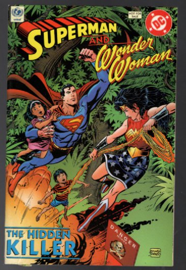 Superman and Wonder Woman UNICEF Comic The Hidden Killer With Stickers 1998 #0