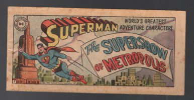 Superman the super show of metropolis Mini comic