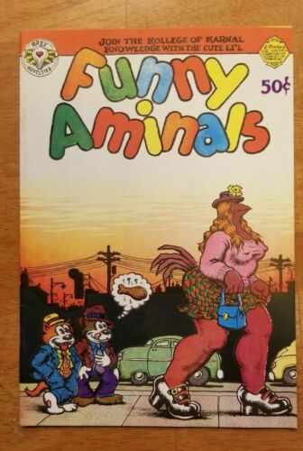 FUNNY ANIMALS #1 1972 R CRUMB 1st MAUS! UNDERGROUND COMIX Awesome shape