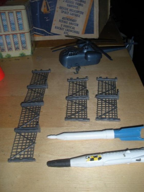 1960's Marx Cape Canaveral Play Set, Original Box, NASA, Missile Base,Incomplete with original box